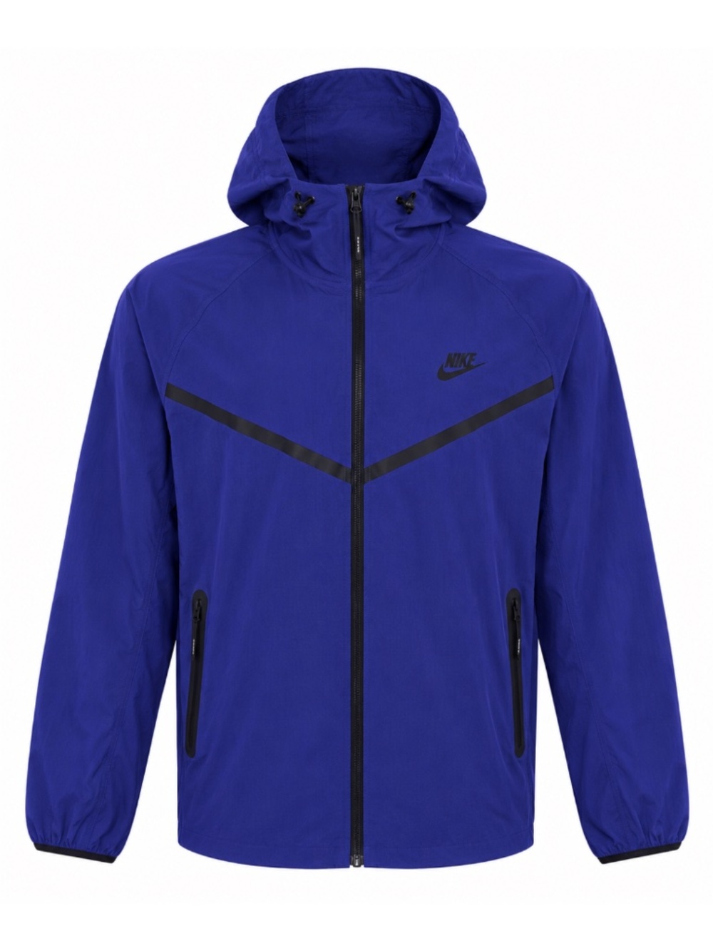 $130 Nike Tech Woven Full Zip Deep Night Nylon Jacket Hooded HM7151-539 Men's L